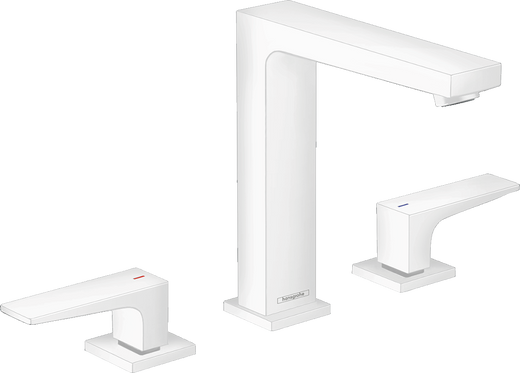 HansGrohe Metropol 3 - Delikli Lavabo Bataryası 160 Bas - Aç Gider Seti Ve Çubuk Volan İle - 32515700