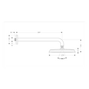 HansGrohe Raindance Classic Tepe Duşu 240 1 Jet, Duş Dirseği İle - 27424090