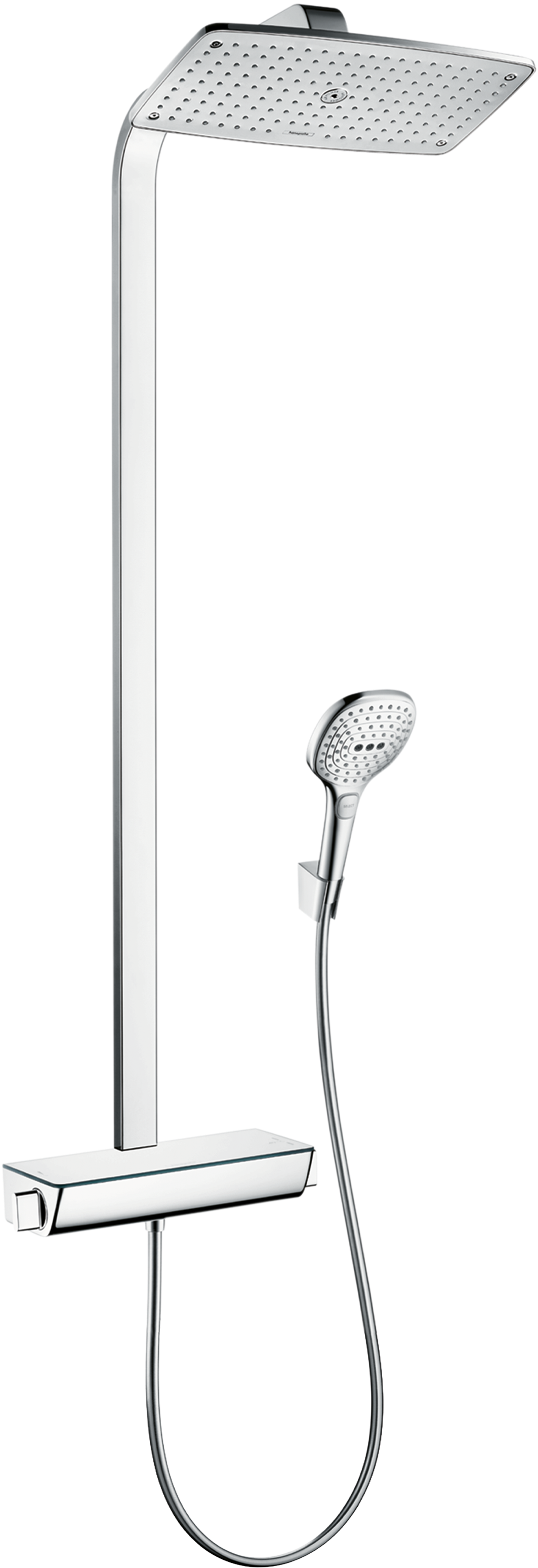 HansGrohe Raindance E Duş Kolonu 360 1 Jet, Ecosmart, 9 Lt/Dk, Termostat İle - 27286000