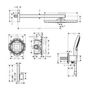 HansGrohe Raindance E Duş Sistemi 300 1Jet Showerselect Square İle - 27952000