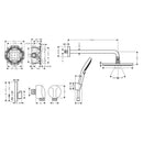HansGrohe Raindance S Duş Sistemi 240 1Jet Powderrain, Showerselect S İle - 27959670