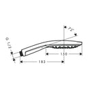HansGrohe Raindance Select S El Duşu 150 3 Jet, Ecosmart, 9 Lt/Dk - 28588000
