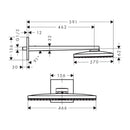 HansGrohe Rainmaker Select Tepe Duşu 460 1 Jet, Duş Dirseği İle  - 24003600