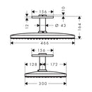 HansGrohe Rainmaker Select Tepe Duşu 460 3 Jet, Tavan Bağlantısı İle  - 24006600