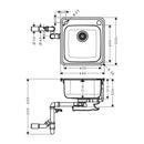HansGrohe S41 S412 - F400 Gömme Eviye 400 - 43335800