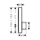 HansGrohe Showerselect Batarya Ankastre Montaj, 1 Çıkış İçin  - 15767000