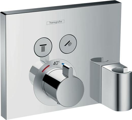 HansGrohe Showerselect Termostat Ankastre Montaj, 2 Çıkış İçin Hortum Bağlantısı Ve Duş Askısı İle  - 15765000