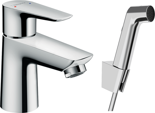 HansGrohe Talis E Tek Kollu Lavabo Bataryası Bidette El Duşu Ve 160 Cm Duş Hortumu İle - 71729000