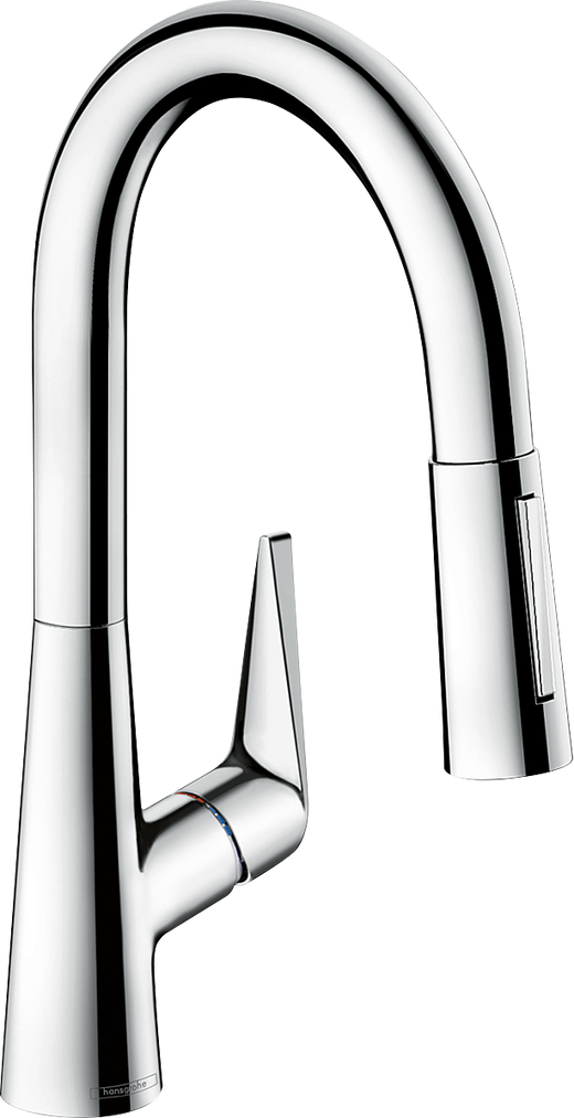 HansGrohe Talis M51 Tek Kollu Eviye Bataryası 160, Çekilebilir El Duşu, 2Jet - 72815000