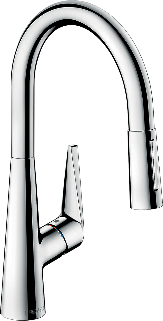 HansGrohe Talis M51 Tek Kollu Eviye Bataryası 200, Eco, Çekilebilir El Duşu, 2Jet - 72817000
