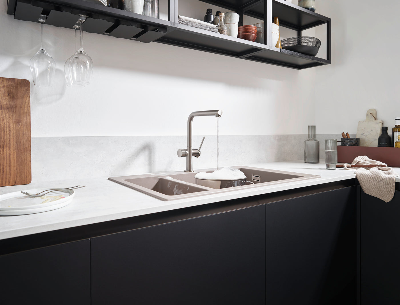 HansGrohe Talis M54 Tek Kollu Eviye Bataryası 270, Açma - Kapama Valfi, 1Jet - 72827800