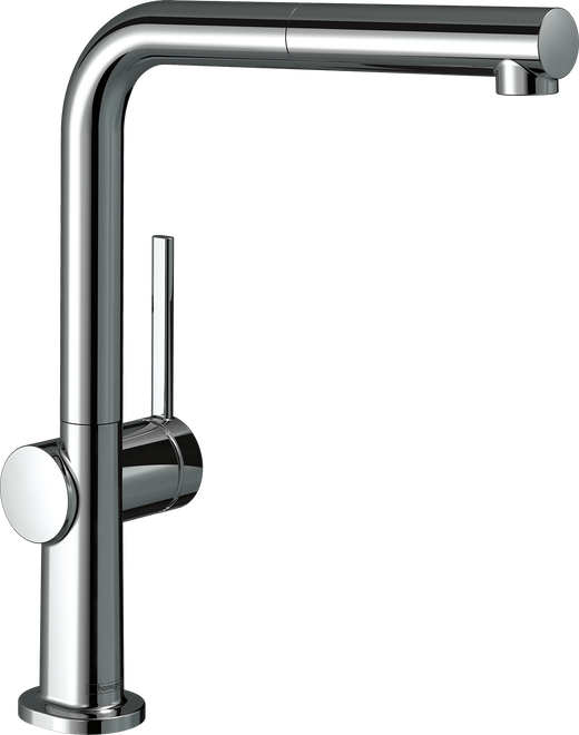 HansGrohe Talis M54 Tek Kollu Eviye Bataryası 270, Eco, Çekilebilir Gaga, 1Jet - 72845000