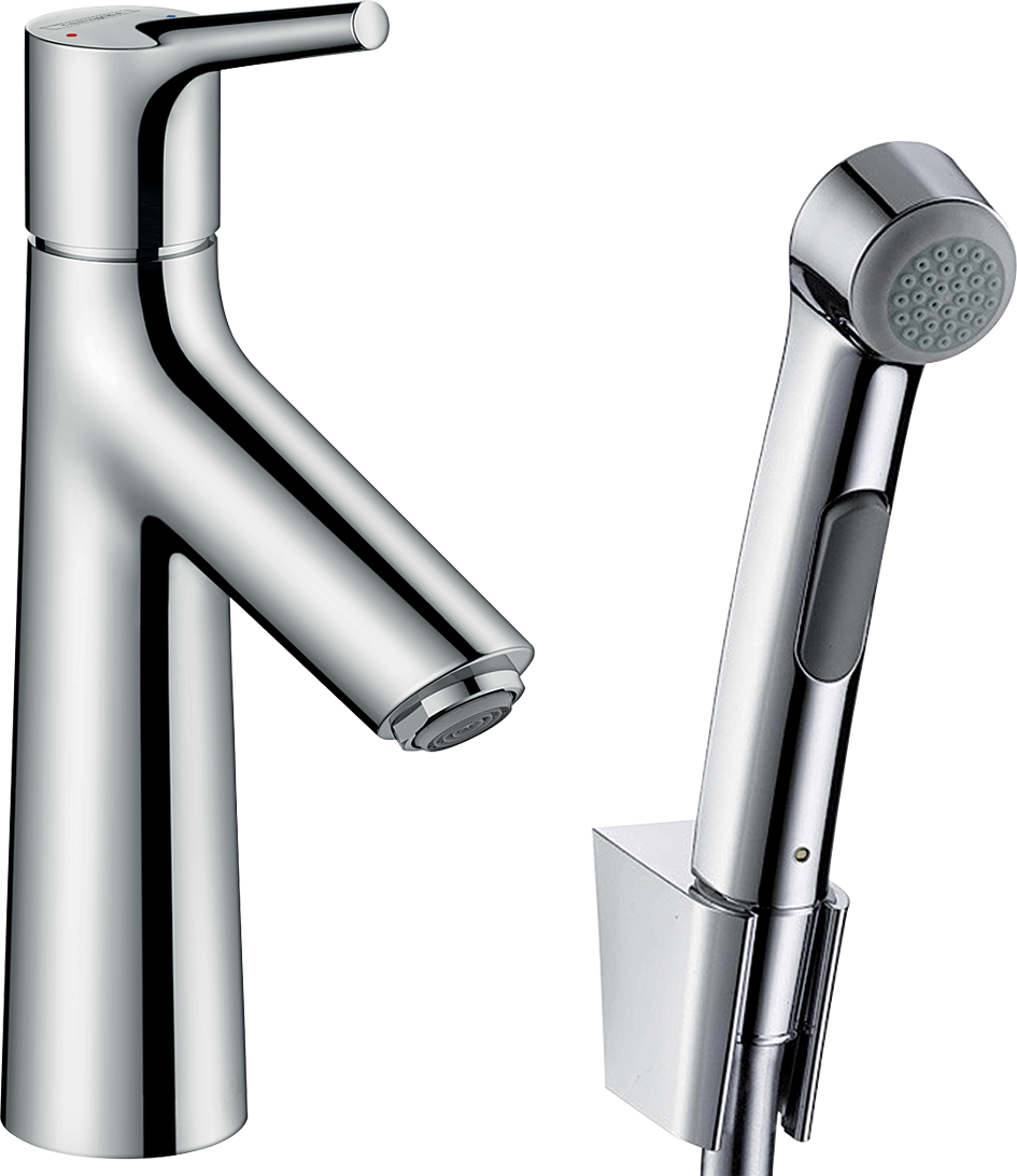 HansGrohe Talis S Tek Kollu Lavabo Bataryası Bidette El Duşu Ve 160 Cm Duş Hortumu İle - 72290000