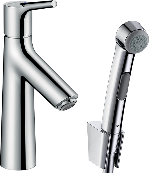 HansGrohe Talis S Tek Kollu Lavabo Bataryası Bidette El Duşu Ve 160 Cm Duş Hortumu İle - 72290000