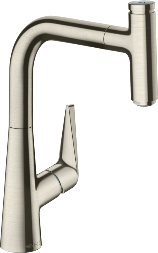 HansGrohe Talis Select M51 Tek Kollu Eviye Bataryası 220, Çekilebilir Gaga, 1Jet - 72822800