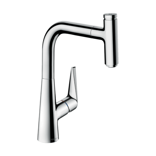 HansGrohe Talis Select M51 Tek Kollu Eviye Bataryası 220, Çekilebilir Gaga, 1Jet, Sbox - 73852000