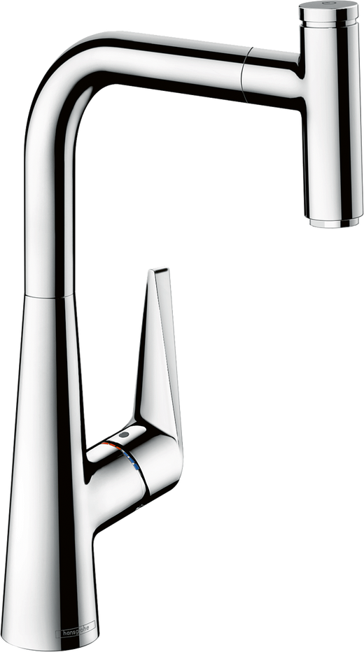 HansGrohe Talis Select M51 Tek Kollu Eviye Bataryası 300, Eco, Çekilebilir Gaga, 1Jet - 72826000