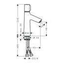 HansGrohe Talis Select S Lavabo Bataryası 100 Kumandasız - 72043000