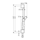 HansGrohe Unica Duş Barı C 65 Cm, Duş Hortumu İle - 27611000