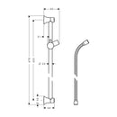 HansGrohe Unica Duş Barı Klasik 65 Cm, Duş Hortumu İle - 27617820