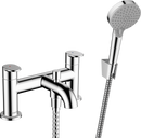 HansGrohe Vernis Blend 2 - Delikli Küvet Kenarı Banyo Bataryası Yönlendirme Valfi Ve Vernis Blend Vario El Duşu İle - 71461000