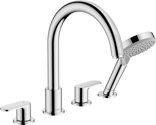 HansGrohe Vernis Blend 4 - Delikli Küvet Kenarı Banyo Bataryası - 71456000