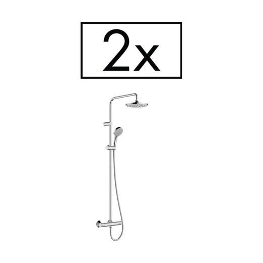 HansGrohe Vernis Blend Duş Kolonu 200 1Jet, Termostat İle Proje Paketi (2'Li) - 26285000