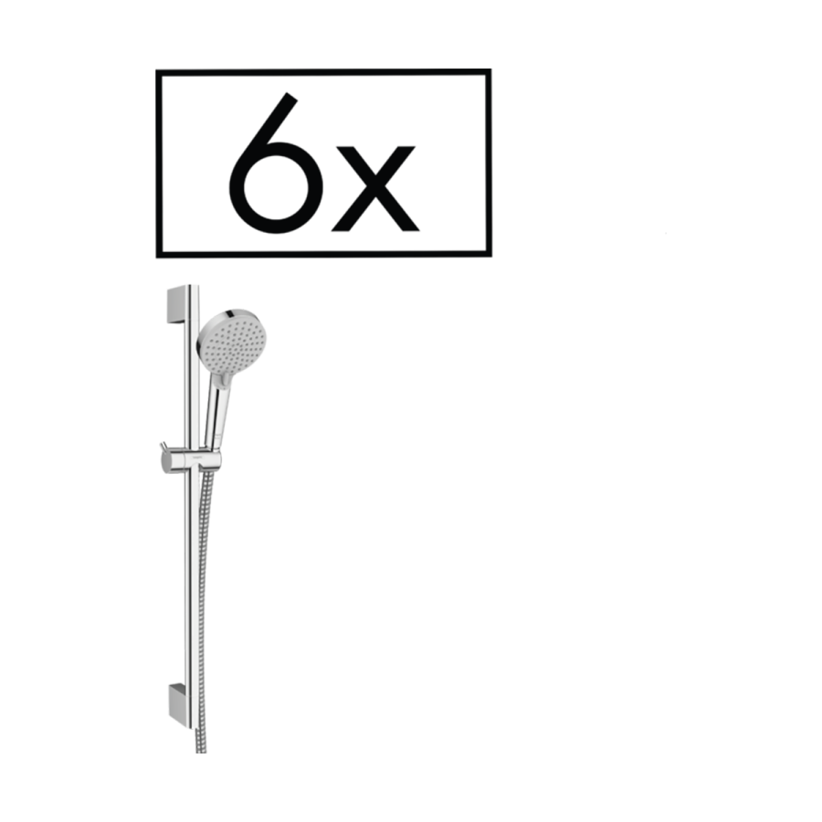 HansGrohe Vernis Blend Duş Seti Vario, 65 Cm Duş Barı İle Proje Paketi (6'Lı) - 26371000
