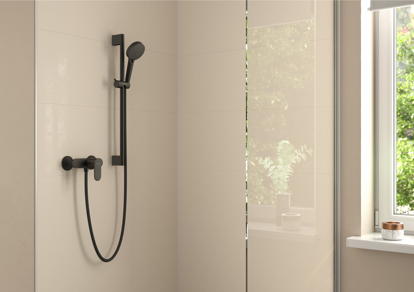 HansGrohe Vernis Blend Tek Kollu Duş Bataryası Aplike Montaj - 71640670