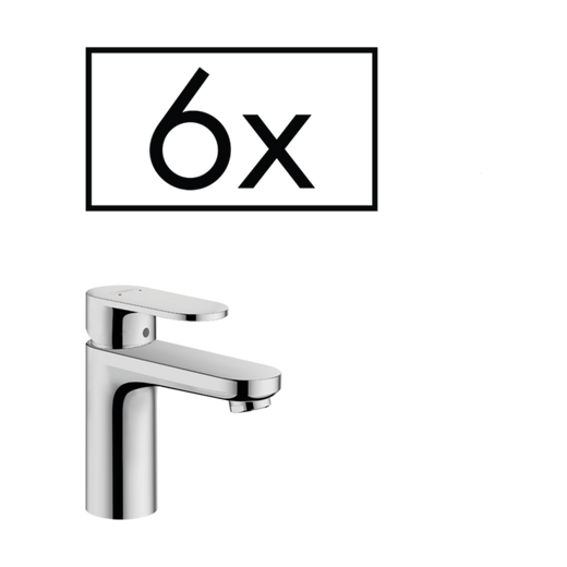 HansGrohe Vernis Blend Tek Kollu Lavabo Bataryası 100 Kumandalı, Proje Paketi (6'Lı) - 71588000