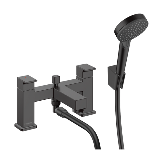 HansGrohe Vernis Shape 2 - Delikli Küvet Kenarı Banyo Bataryası Yönlendirme Valfi Ve Vernis Blend Vario El Duşu İle - 71462670