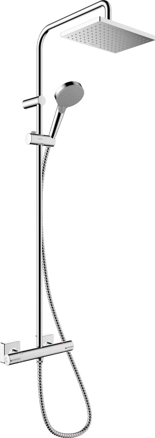 HansGrohe Vernis Shape Duş Kolonu 230 1Jet, Termostat İle - 26286000