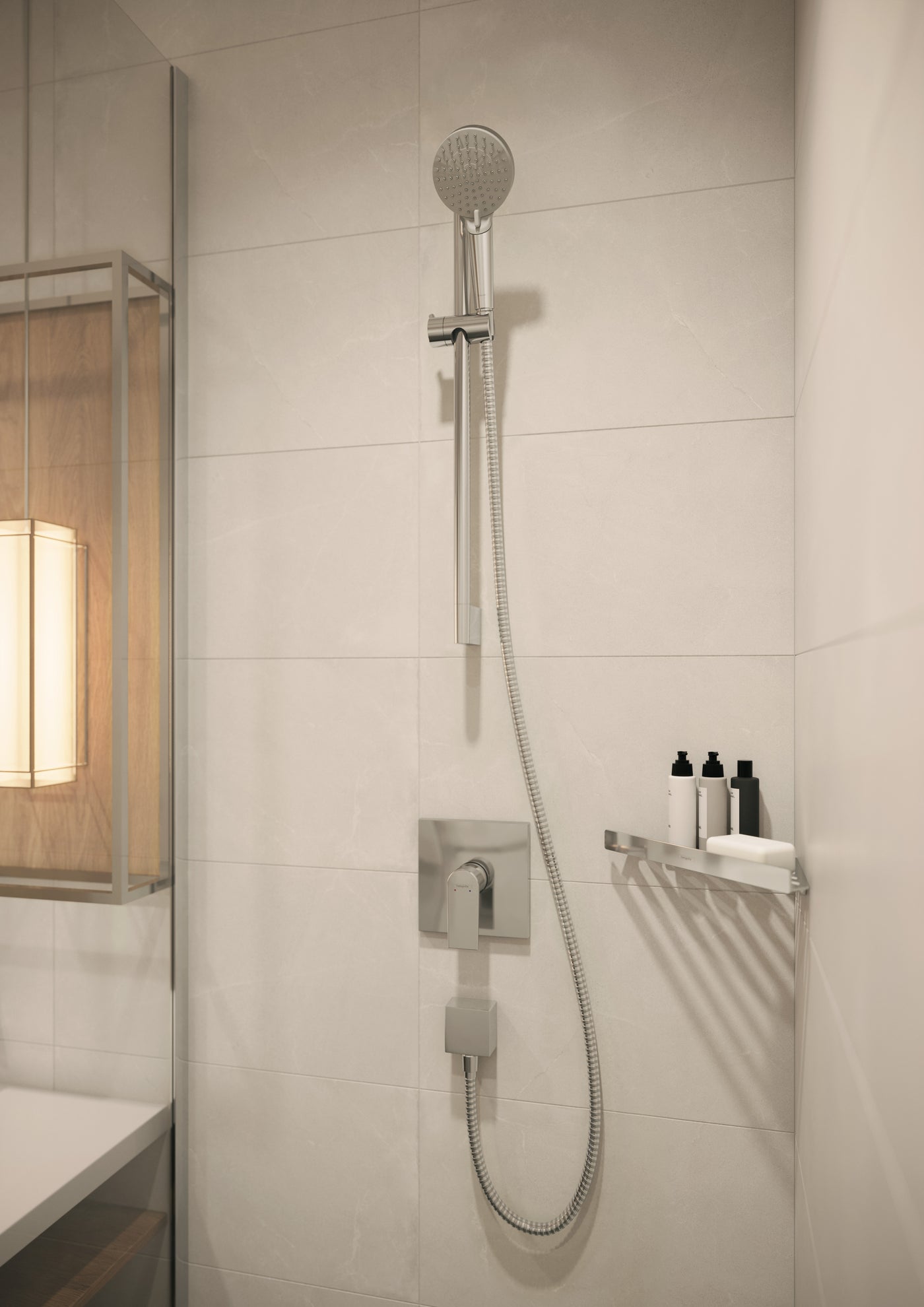 HansGrohe Vernis Shape Tek Kollu Duş Bataryası Ankastre Montaj - 71668000