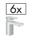 HansGrohe Vernis Shape Tek Kollu Lavabo Bataryası 100 Kumandalı, Proje Paketi (6'Lı) - 71597000