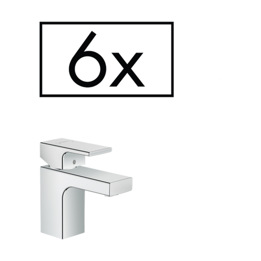 HansGrohe Vernis Shape Tek Kollu Lavabo Bataryası 70 Kumandalı, Proje Paketi (6'Lı) - 71596000