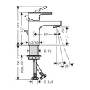 HansGrohe Vernis Shape Tek Kollu Lavabo Bataryası 70 Kumandalı, Proje Paketi (6'Lı) - 71596000