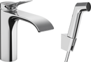 HansGrohe Vivenis Tek Kollu Lavabo Bataryası Bidette El Duşu Ve 160 Cm Hortum İle - 75210000