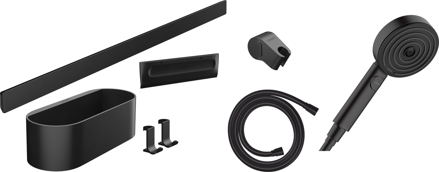 HansGrohe Wallstoris Set El Duşu 105 3Jet Activation Ecosmart, 70 Cm Duş Barı Ve Depolama Seti - 24291670