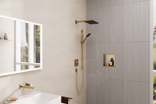 HansGrohe Xtrastoris Individual Duvar Nişi Paslanmaz Çelik Tasarım Çerçeveli 300/300/100 - 56097140