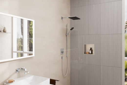 HansGrohe Xtrastoris Individual Duvar Nişi Paslanmaz Çelik Tasarım Çerçeveli 300/300/100 - 56097800