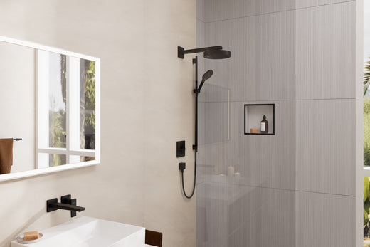 HansGrohe Xtrastoris Individual Duvar Nişi Satin Beyaz Tasarım Çerçeveli 300/300/100 - 56099670