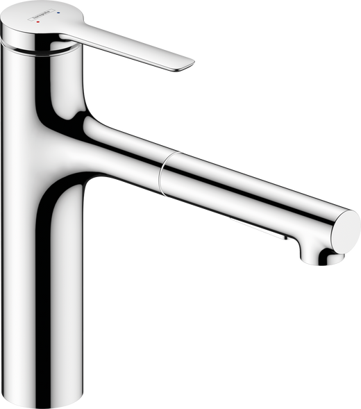 HansGrohe Zesis M33 Tek Kollu Eviye Bataryası, 160, Çekilebilir El Duşu,2Jet, Sbox Lite - 74804000