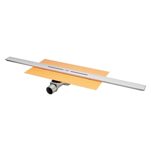 Hüppe Galata X 80 cm Mat Krom Duş Kanalı Yandan Çıkışlı