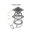 Hüppe Master X Yalıtımlı Mat 10 x10 cm Yer Süzgeci