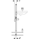 Lavabo için Geberit Duofix elemanı, 112 cm, tezgah üstü batarya