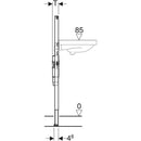 Lavabo için Geberit Duofix elemanı, 112 cm, tezgah üstü batarya, gömme sifonlu
