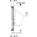 Pisuvar için Geberit Kombifix elemanı, 109–127 cm, üniversal, sıva üstü su bağlantılı modeller için