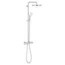 Tempesta System 250 Duvara monte termostatik bataryalı duş sistemi Krom-Beyaz - 26670001