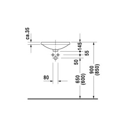 Duravit Architec Tezgah Altı Lavabo 42 Cm 0319420000 - 3