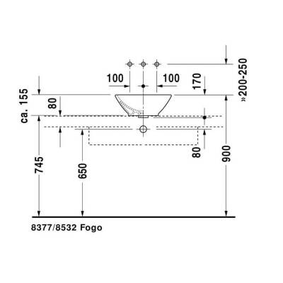 Duravit Bacino Çanak Lavabo 42 Cm 0325420000 - 4